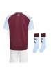 Fotbalové Dres Aston Villa Dětské Domácí Oblečení 2024-25 Krátký Rukáv (+ trenýrky)